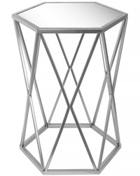 STOLIK KAWOWY GLAMOUR Z LUSTREM SILVER