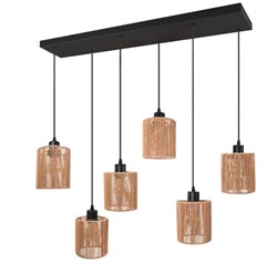 Lampa sufitowa glamour z kryształami Toolight Złota lampa wisząca z sześcioma punktami światła Lampa sufitowa E14 do salonu i sypialni Oświetlenie gla