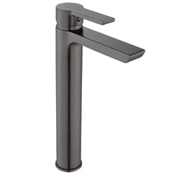 Bateria umywalkowa tytanowa nablatowa Nowoczesna bateria umywalkowa Rea Lungo Grip Bateria umywalkowa tytan z powłoką PVD Designerska bateria łazienko
