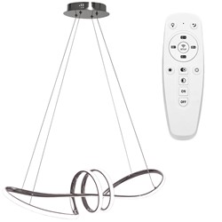LAMPA SUFITOWA NOWOCZESNA LED + PILOT APP825-CP CHROM