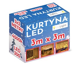 Kurtyna LED 300 diod 3x3m