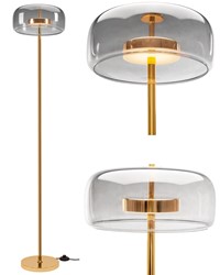LAMPA STOJĄCA PODŁOGOWA LED ZŁOTA APP749-1F