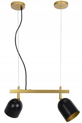 LAMPA WISZĄCA METALOWA APP1033-2C PODŁUŻNA BLACK GOLD