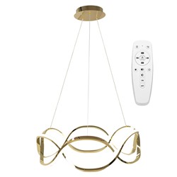 LAMPA SUFITOWA NOWOCZESNA LED + PILOT APP800-CP GOLD TWIST