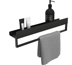 Półka łazienkowa wannowa SF01 60cm czarny mat