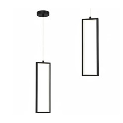 LAMPA SUFITOWA WISZĄCA LED LHJ083-1CP CZARNA