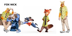 KIGURUMI PIŻAMA PRZEBRANIE FOX NICK