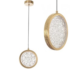 LAMPA WISZĄCA KRYSZTAŁOWA LED G089-1CP Złota