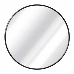 OKRĄGŁE LUSTRO CIENKA METALOWA RAMA - 40 CM
