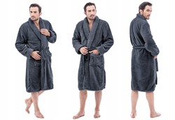 MIĘKKI MĘSKI SZLAFROK SALL NAVY XXL