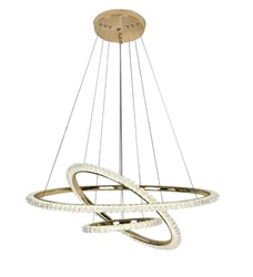 Lampa sufitowa glamour z kryształami Toolight Złota lampa wisząca z sześcioma punktami światła Lampa sufitowa E14 do salonu i sypialni Oświetlenie gla