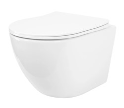 misa WC podwieszana bezkołnierzowa nowoczesna misa WC Rimless misa WC Carlo do łazienki podwieszana misa WC biała ceramika sanitarna łazienka eleganck