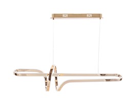 Lampa sufitowa glamour z kryształami Toolight Złota lampa wisząca z sześcioma punktami światła Lampa sufitowa E14 do salonu i sypialni Oświetlenie gla