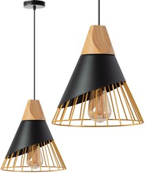 LAMPA WISZĄCA SKANDYNAWSKA APP224-1CP BLACK/GOLD