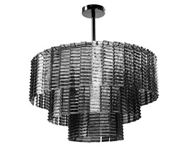 Lampa sufitowa glamour z kryształami Toolight Złota lampa wisząca z sześcioma punktami światła Lampa sufitowa E14 do salonu i sypialni Oświetlenie gla