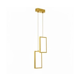 LAMPA SUFITOWA WISZĄCA LED LHJ086-2CP ZŁOTA
