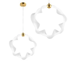 Lampa sufitowa glamour z kryształami Toolight Złota lampa wisząca z sześcioma punktami światła Lampa sufitowa E14 do salonu i sypialni Oświetlenie gla
