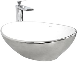 Umywalka nablatowa Rea Sofia Silver