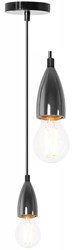 LAMPA WISZĄCA OPRAWKA COPPER APP357-1CP - BLACK