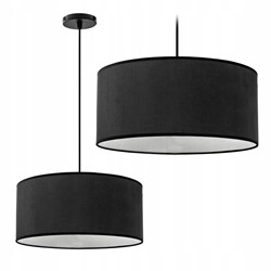 LAMPA WISZĄCA OKRĄGŁA APP622-1CP BLACK WHITE 36 CM