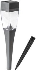 LAMPA SOLARNA WBIJANA LED GREY