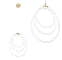 Lampa sufitowa glamour z kryształami Toolight Złota lampa wisząca z sześcioma punktami światła Lampa sufitowa E14 do salonu i sypialni Oświetlenie gla