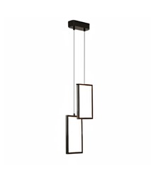 LAMPA SUFITOWA WISZĄCA LED LHJ085-2CP CZARNA