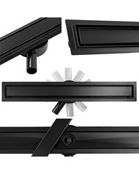 ODPŁYW LINIOWY DWUSTRONNY CALANI ECO360 90 BLACK