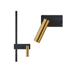 LAMPA ŚCIENNA KINKIET APP1439-W BLACK GOLD