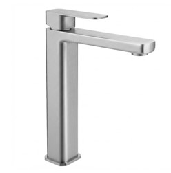 Bateria umywalkowa Rea Arlo Nikiel Szczotkowany Wysoka