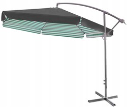 WYSOKI PARASOL OGRODOWY SKŁADANY 3 M GREY