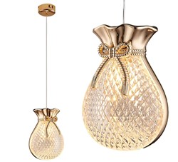 LAMPA SUFITOWA WISZĄCA LHJ107-1CP JASNE RÓŻOWE ZŁOTO